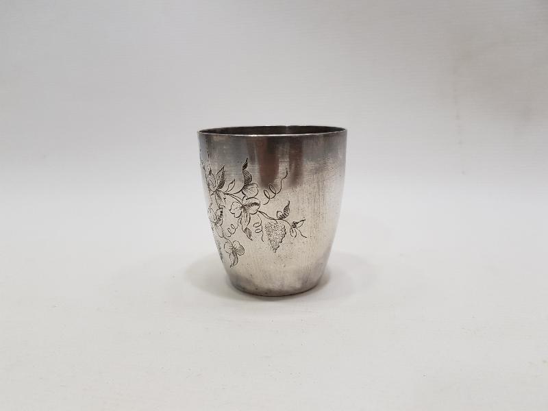 1900'LERDEN GAILAR BAYARD MARKA GÜMÜŞ KAPLAMA BARDAK