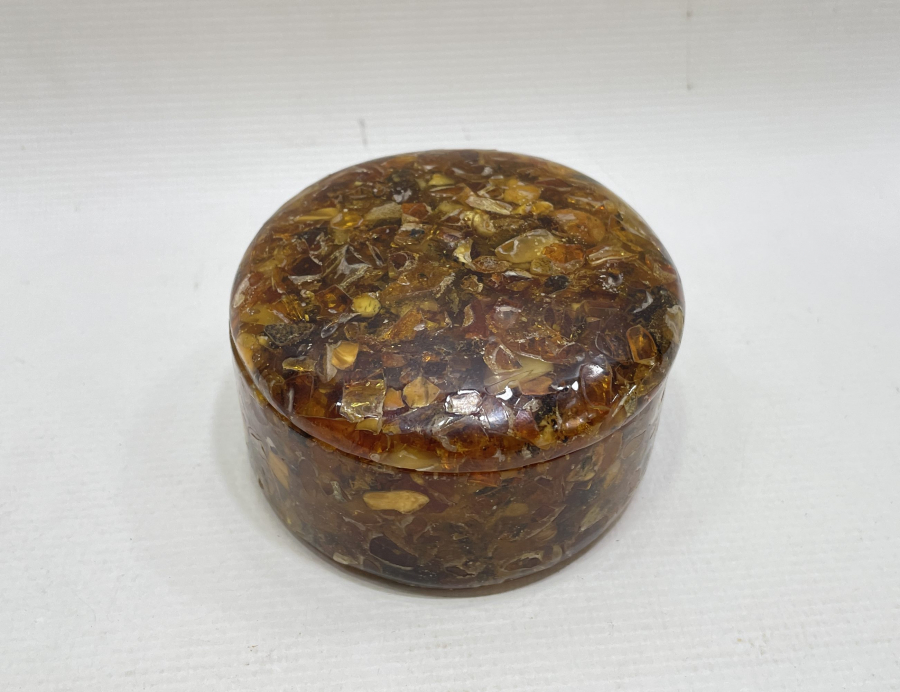 DAMLA KEHRİBARDAN MAMUL ÇOK NADİR ANTİKA TESPİH KUTUSU