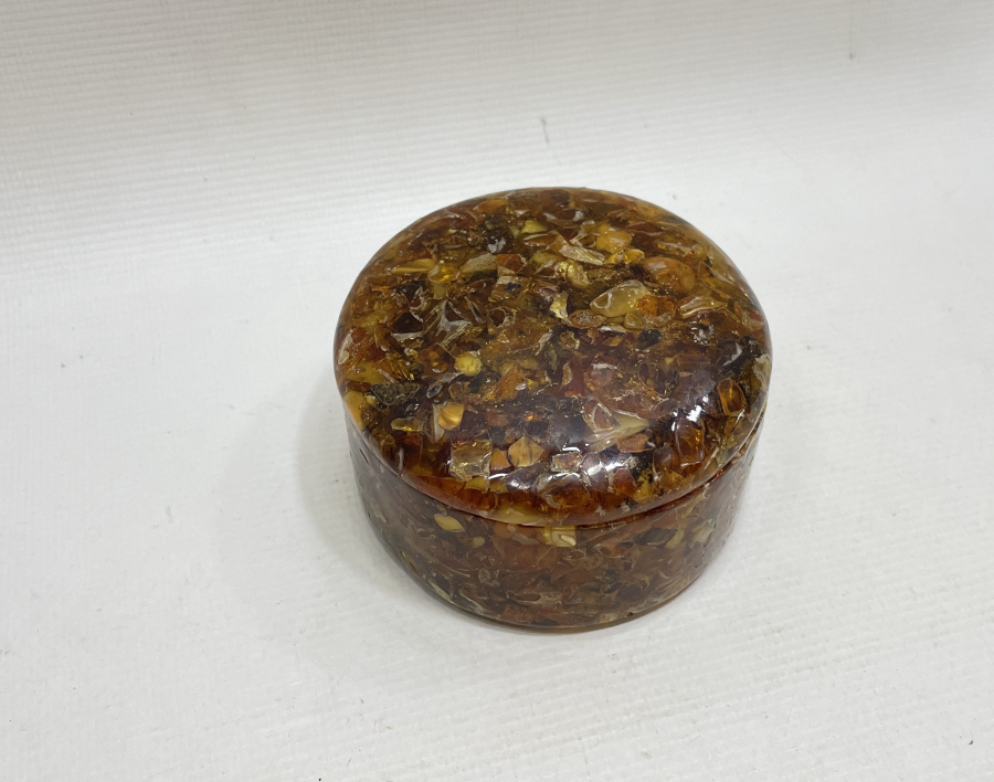 DAMLA KEHRİBARDAN MAMUL ÇOK NADİR ANTİKA TESPİH KUTUSU