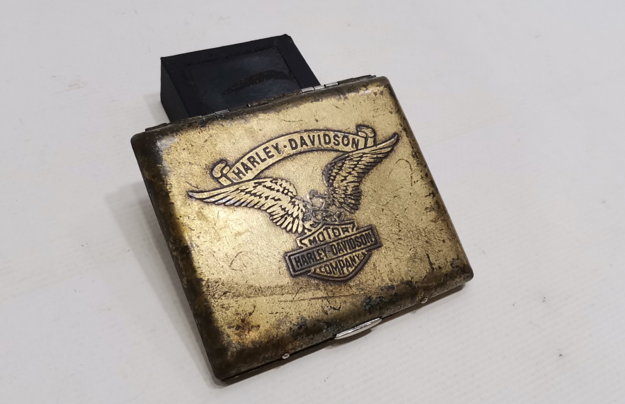 HARLEY - DAVİDSON ANTİKA SİGARA TABAKASI