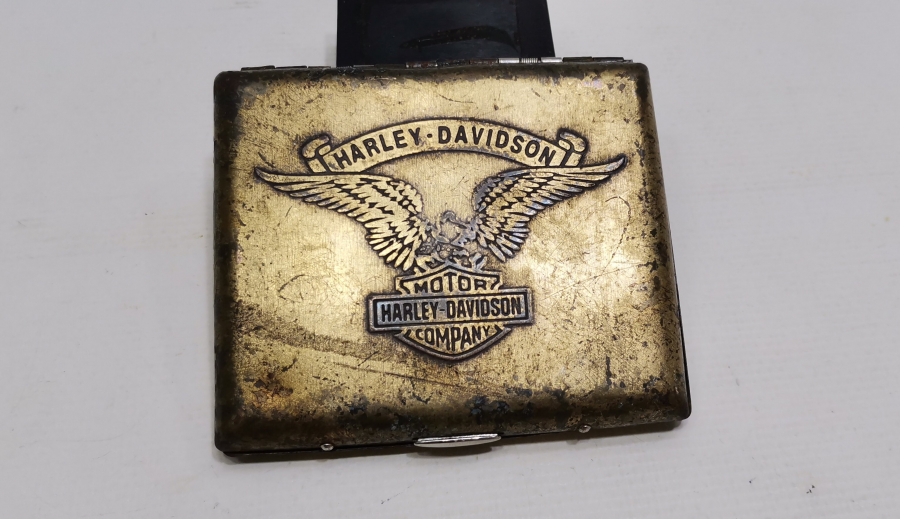HARLEY - DAVİDSON ANTİKA SİGARA TABAKASI