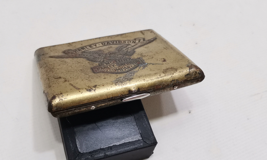 HARLEY - DAVİDSON ANTİKA SİGARA TABAKASI