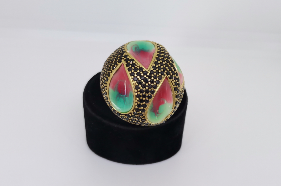 MİNE İŞÇİLİKLİ ÖZEL YAPIM GÜMÜŞ TESPİH