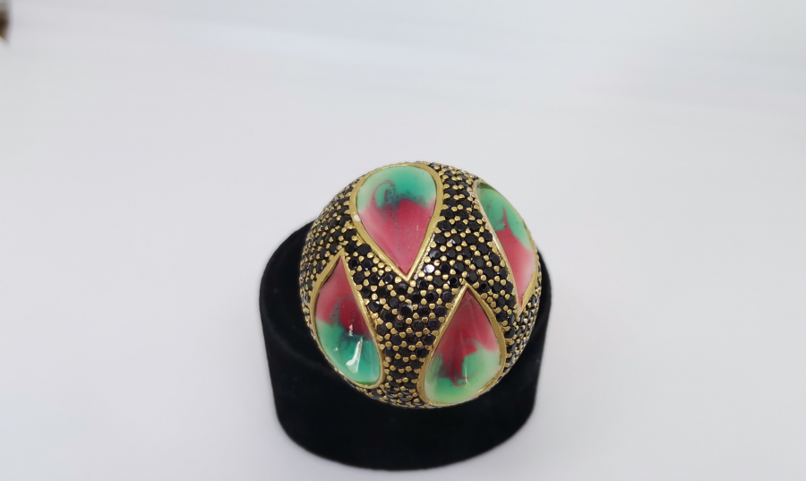 MİNE İŞÇİLİKLİ ÖZEL YAPIM GÜMÜŞ TESPİH