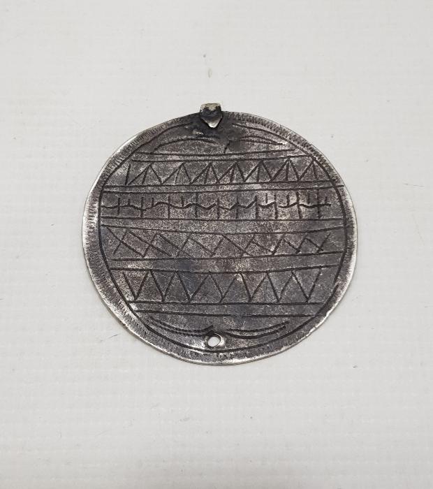 OSMANLI DÖNEMİ 1272 TARİHLİ MAŞALLAH YAZILI GÜMÜŞ TILSIM KOLYE UCU