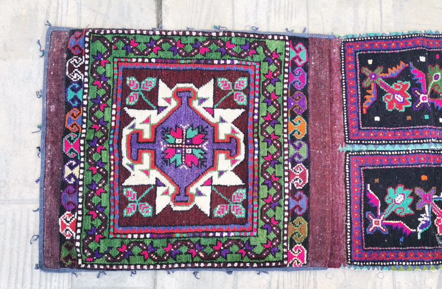 OSMANLI DÖNEMİ BERGAMA YÖRESİ ÇİFTE HEYBE