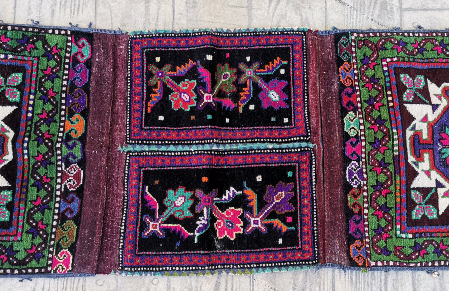 OSMANLI DÖNEMİ BERGAMA YÖRESİ ÇİFTE HEYBE