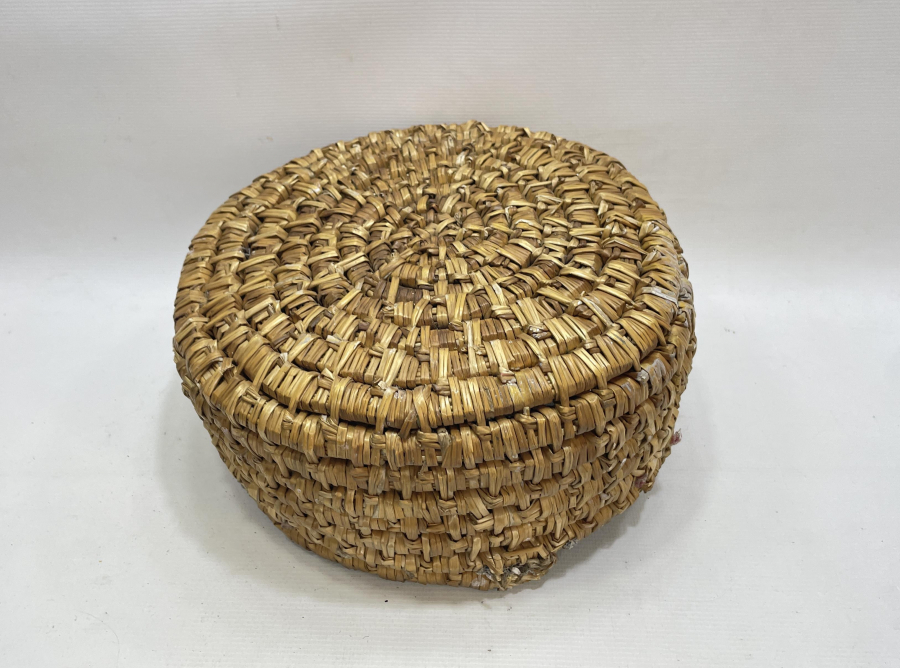 OSMANLI DÖNEMİ HURMA DALLARINDAN YAPILMIŞ NADİR HURMALIK - HURMA SEPETİ