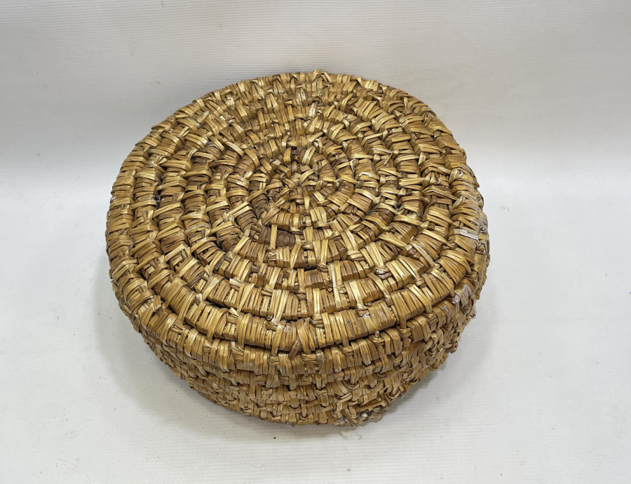 OSMANLI DÖNEMİ HURMA DALLARINDAN YAPILMIŞ NADİR HURMALIK - HURMA SEPETİ