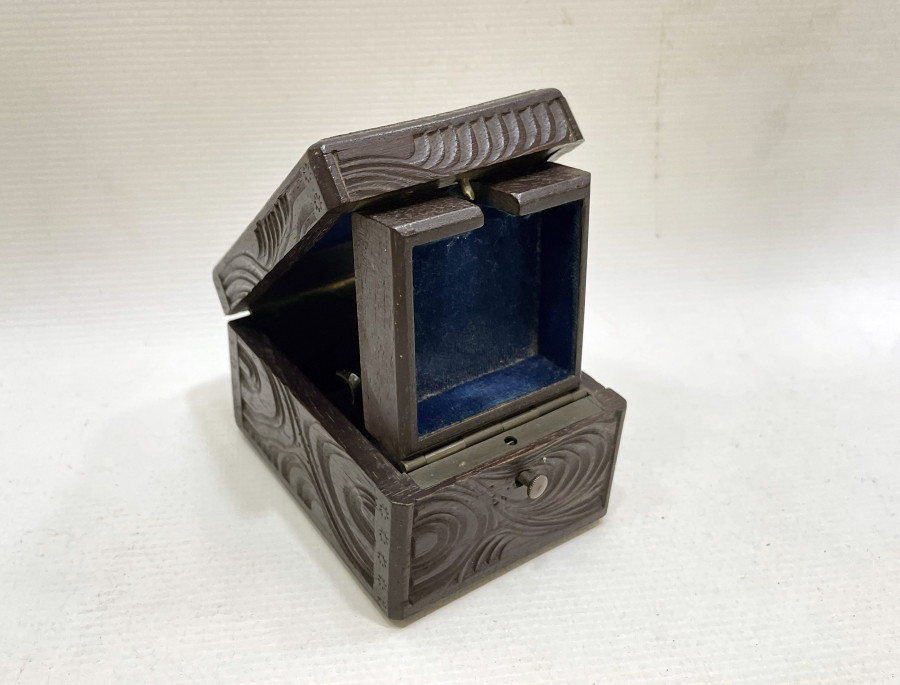 OSMANLI DÖNEMİ NADİR FORMDA TAMAMI EL YAPIMI AHŞAP SAAT KUTUSU - SAAT STANDI