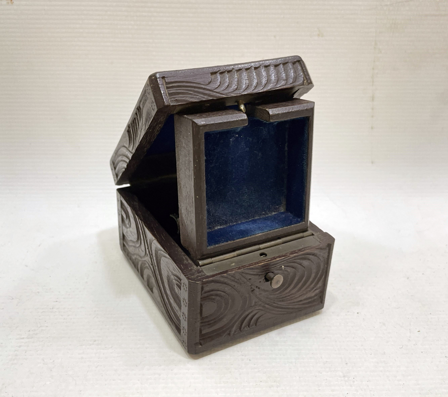 OSMANLI DÖNEMİ NADİR FORMDA TAMAMI EL YAPIMI AHŞAP SAAT KUTUSU - SAAT STANDI