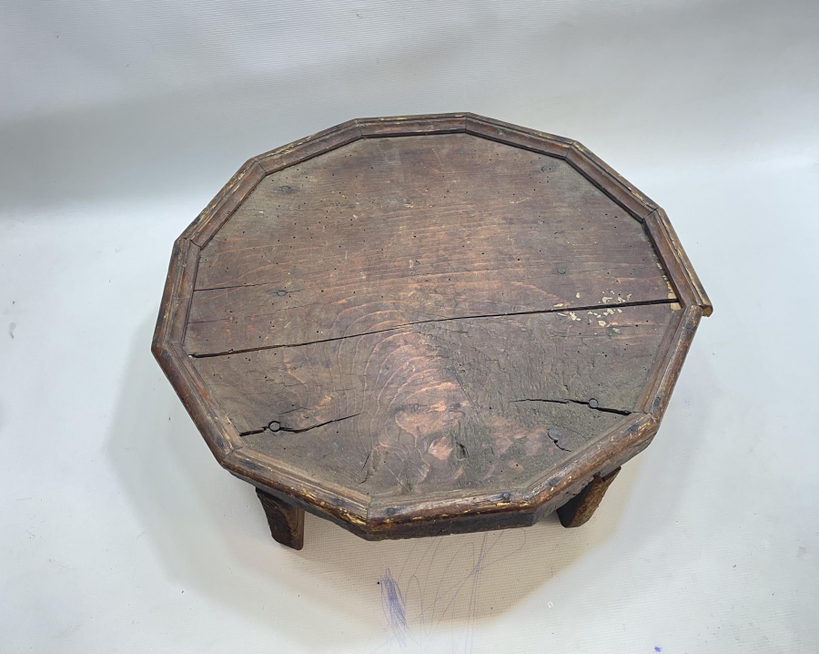 OSMANLI DÖNEMİ NADİR FORMDA TEKKE Şİ AHŞAP SOFRA