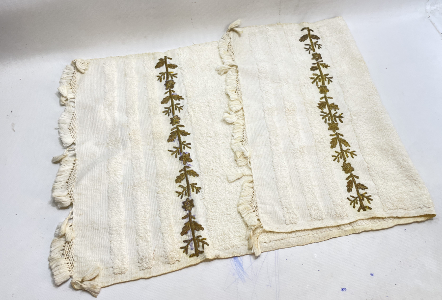 OSMANLI DÖNEMİ SIRMA İŞÇİLİKLİ BURSA İŞİ BÜYÜK BOY HAVLU