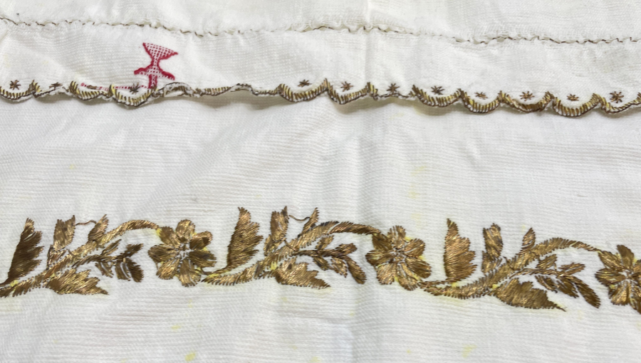 OSMANLI DÖNEMİ SIRMALI BURSA İŞİ NADİR MİNARELİ HAVLU