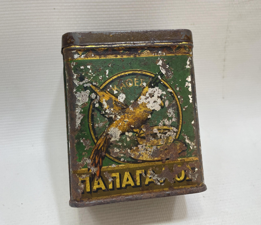 ÜZERİ RUMCA YAZILI OSMANLI DÖNEMİ NADİR FORMDA ÇAY KUTUSU