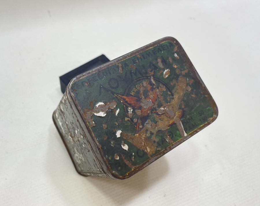 ÜZERİ RUMCA YAZILI OSMANLI DÖNEMİ NADİR FORMDA ÇAY KUTUSU