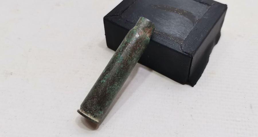 1. DÜNYA SAVAŞI DÖNEMİ ARKASI OSMANLICA YAZILI MAVZER MERMİSİ KOVANI