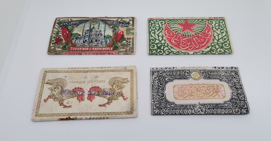 OSMANLI DÖNEMİ ÜZERLERİ OSMANLICA YAZILI SİGARA KAĞITLARI LOTU