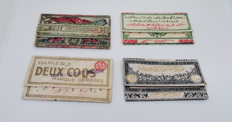 OSMANLI DÖNEMİ ÜZERLERİ OSMANLICA YAZILI SİGARA KAĞITLARI LOTU