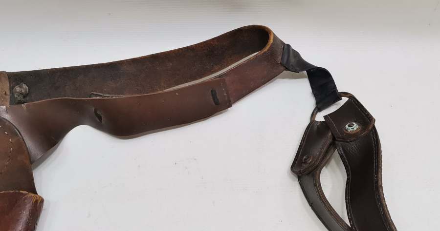 TAM TAKIM ANTİKA DERİ SİLAH ASKISI
