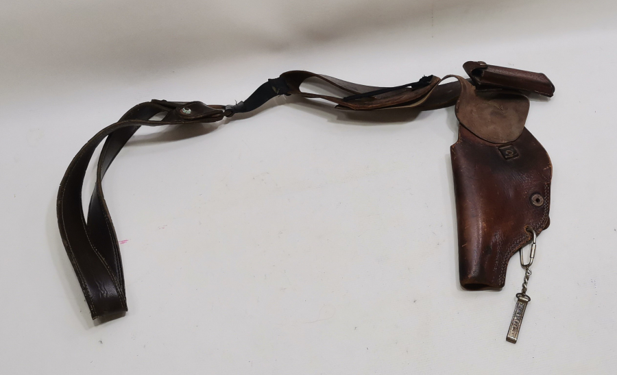 TAM TAKIM ANTİKA DERİ SİLAH ASKISI