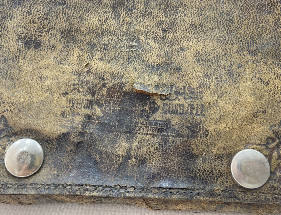 ÜZERİ VE İÇİ OSMANLICA YAZILI NADİR OSMANLI SUBAY CÜZDANI