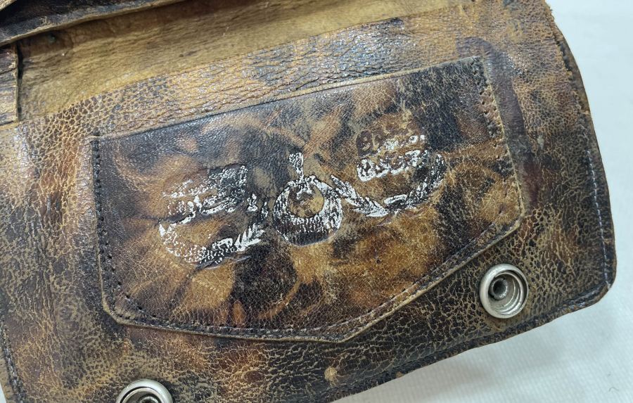 ÜZERİ VE İÇİ OSMANLICA YAZILI NADİR OSMANLI SUBAY CÜZDANI