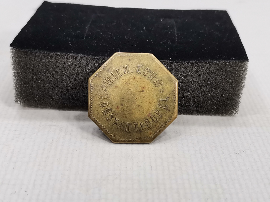 WİLD KOHM CONSTANTİNOPLE YAZILI OSMANLI DÖNEMİ NADİR JETON