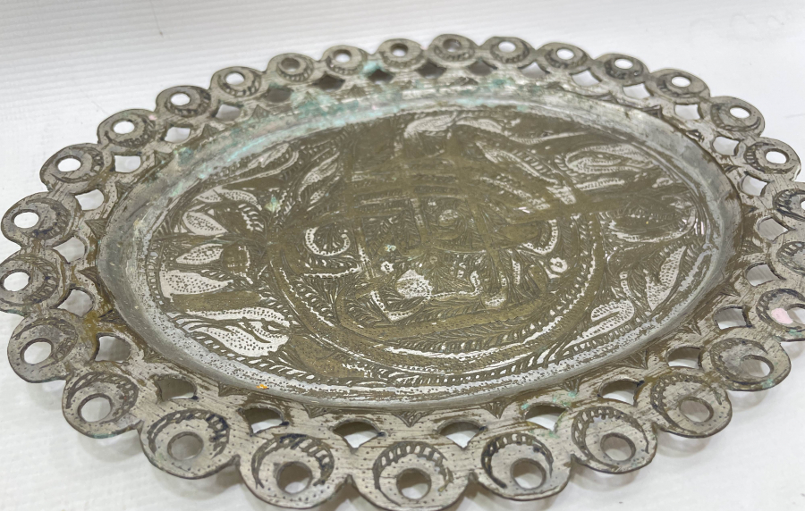 AFİYET OLSUN YAZILI OSMANLI DÖNEMİ NADİR KAHVE TEPSİSİ