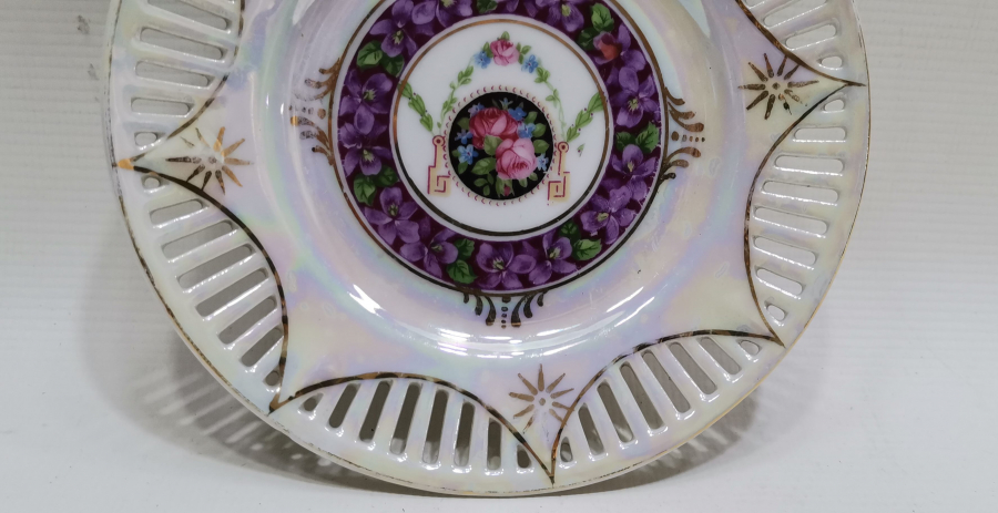 ALTIN VERMEYLİ VE EL BOYAMA PORSELEN İKRAMLIK