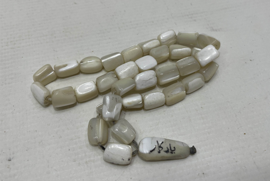 OSMANLI DÖNEMİ HİCAZ YADİGARI YAZILI NADİR SEDEF TESPİH