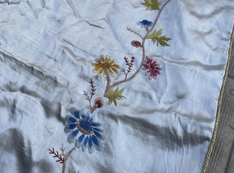 OSMANLI DÖNEMİ İPEK İŞLEMELİ SECCADE