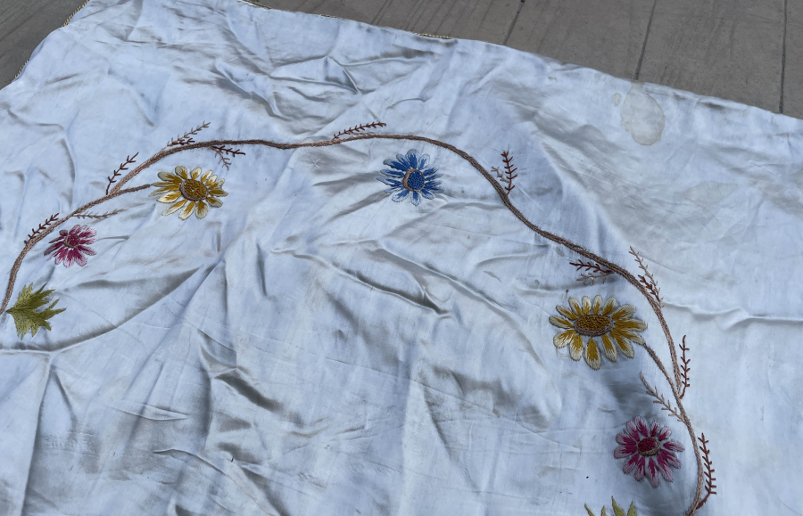 OSMANLI DÖNEMİ İPEK İŞLEMELİ SECCADE