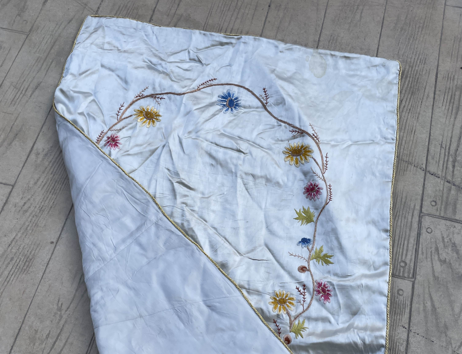 OSMANLI DÖNEMİ İPEK İŞLEMELİ SECCADE