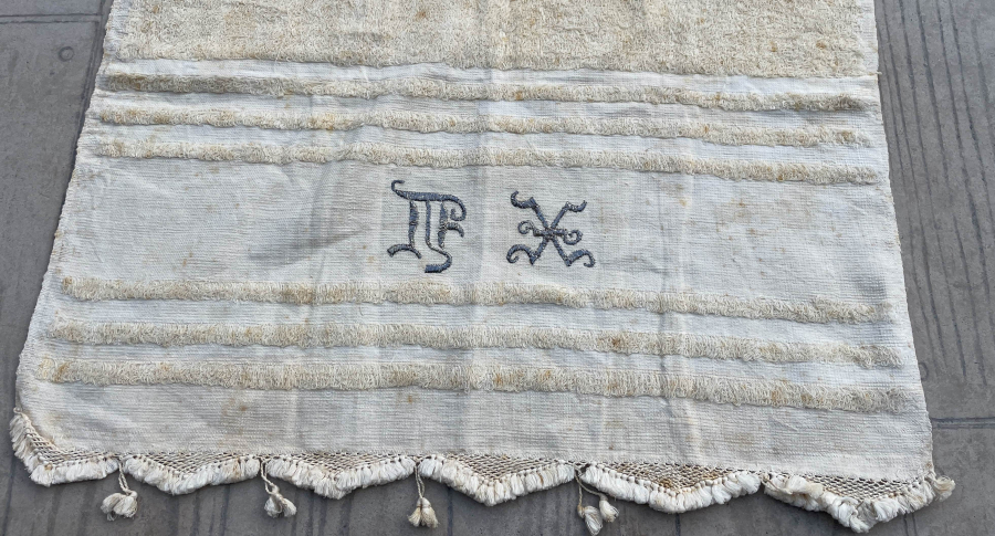 OSMANLI DÖNEMİ ÜZERİNDE RUMCA İNİSİYAL BULUNAN RUM İŞİ NADİR HAVLU