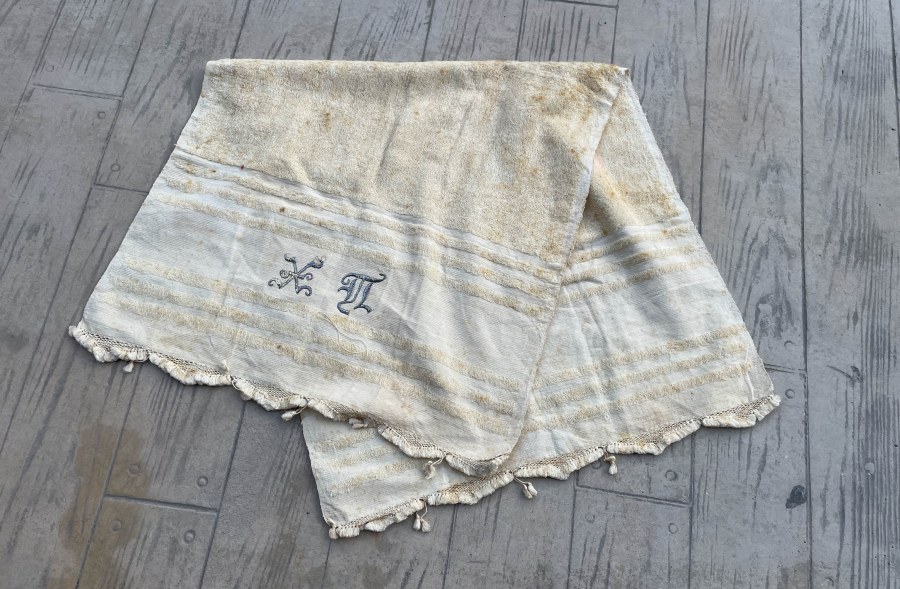 OSMANLI DÖNEMİ ÜZERİNDE RUMCA İNİSİYAL BULUNAN RUM İŞİ NADİR HAVLU