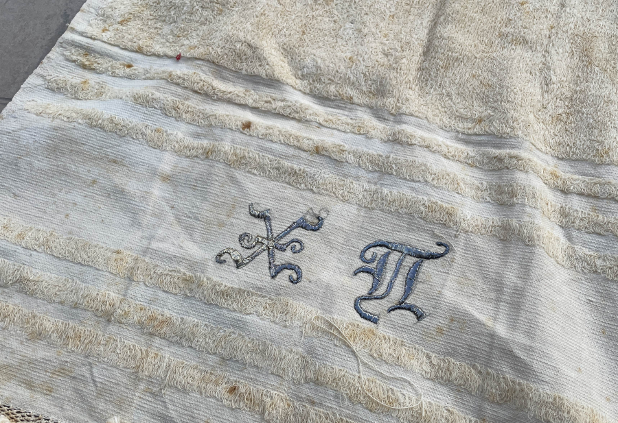 OSMANLI DÖNEMİ ÜZERİNDE RUMCA İNİSİYAL BULUNAN RUM İŞİ NADİR HAVLU