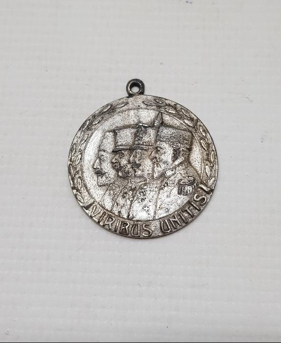 1. DÜNYA SAVAŞI 1914-1916 TARİHLİ LİDERLER TEMALI İTTİFAK MADALYA