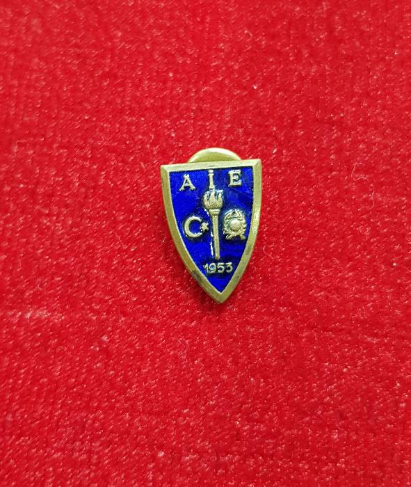 1953 A.İ.E. YAZILI MİNELİ ROZET