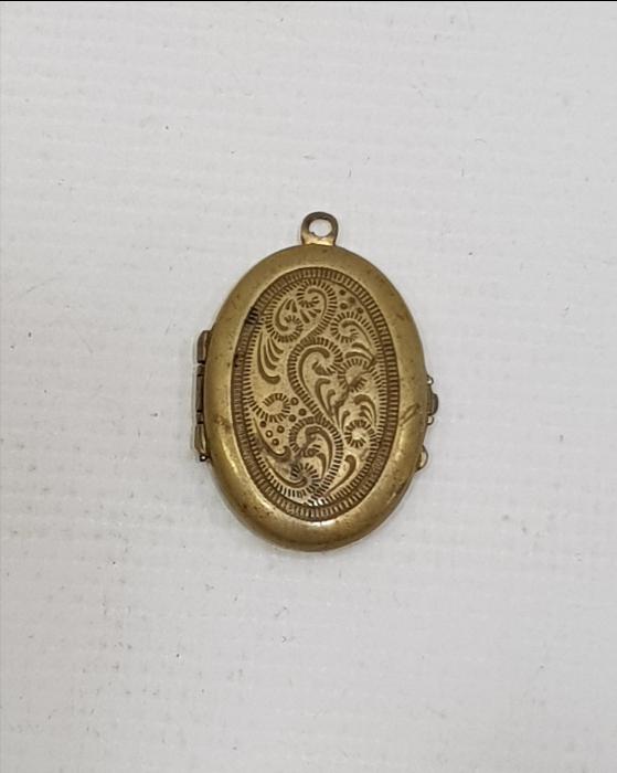 ART NOUVEAU RESİMLİK KOLYE UCU