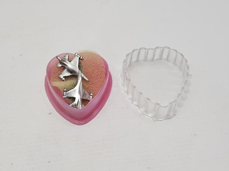 F16 UÇAK FORMLU İKİ ADET PİLOT KOL DÜĞMESİ