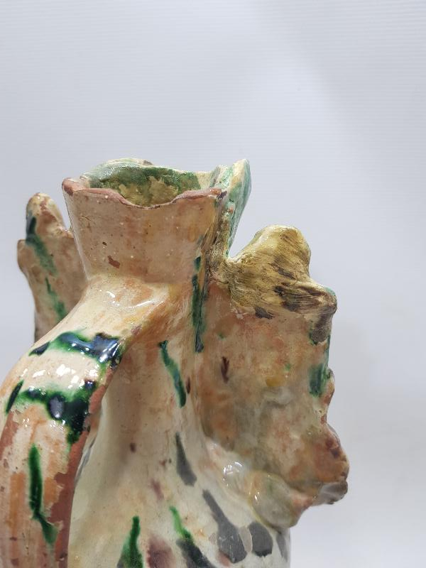 URGANLI YADİGARI YAZILI ÇOK NADİR SIRLI SERAMİK TESTİ