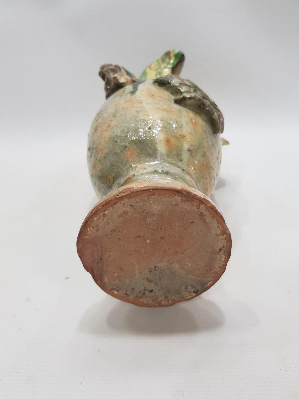 URGANLI YADİGARI YAZILI ÇOK NADİR SIRLI SERAMİK TESTİ