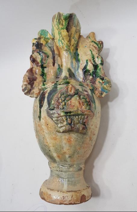 URGANLI YADİGARI YAZILI ÇOK NADİR SIRLI SERAMİK TESTİ