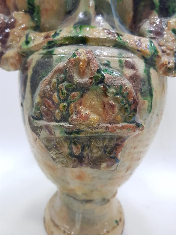 URGANLI YADİGARI YAZILI ÇOK NADİR SIRLI SERAMİK TESTİ