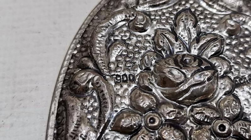 ANTİKA GÜMÜŞ EL AYNASI