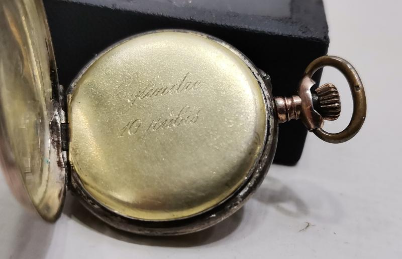 ANTİKA ZENNE GÜMÜŞ CEP SAATİ 