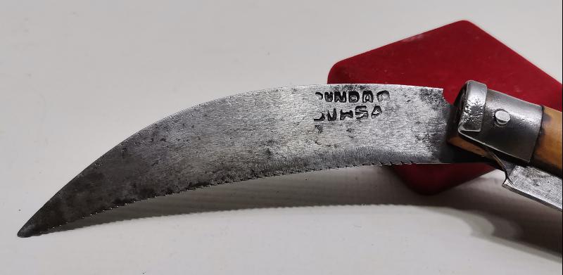 BURSA İŞİ ŞİMŞİR SAPLI ANTİKA BAĞ BIÇAĞI