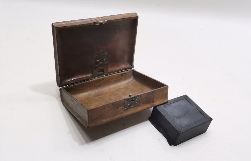 OSMANLI DÖNEMİ 1319 TARİHLİ AYASOFYA CAMİ GÖRSELLİ AHŞAP TÜTÜN TABAKASI