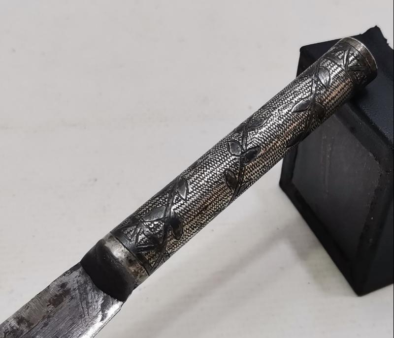 OSMANLI DÖNEMİ 1320 TARİHLİ VE GÜMÜŞ SAPLI HATTAT BIÇAĞI